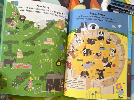 John Deere Sticker and Puzzle Activity Book