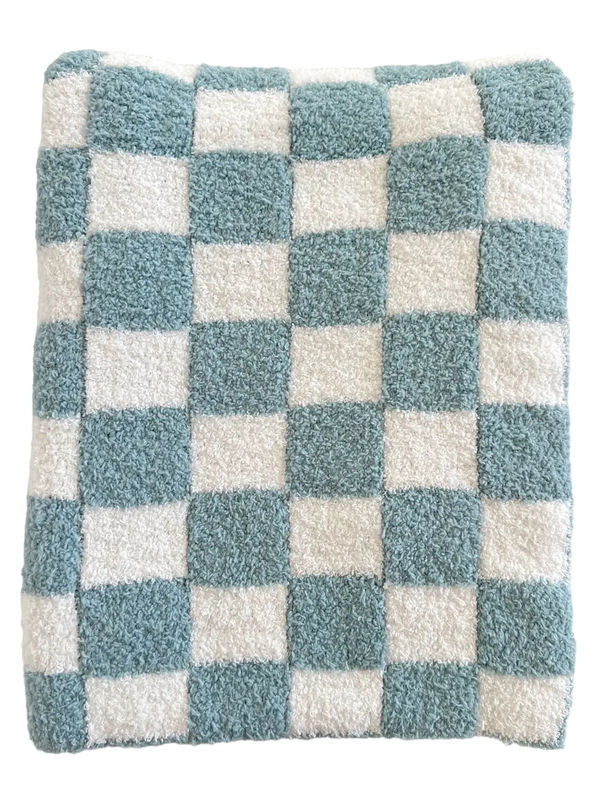 Blue and White Checkered Blanket