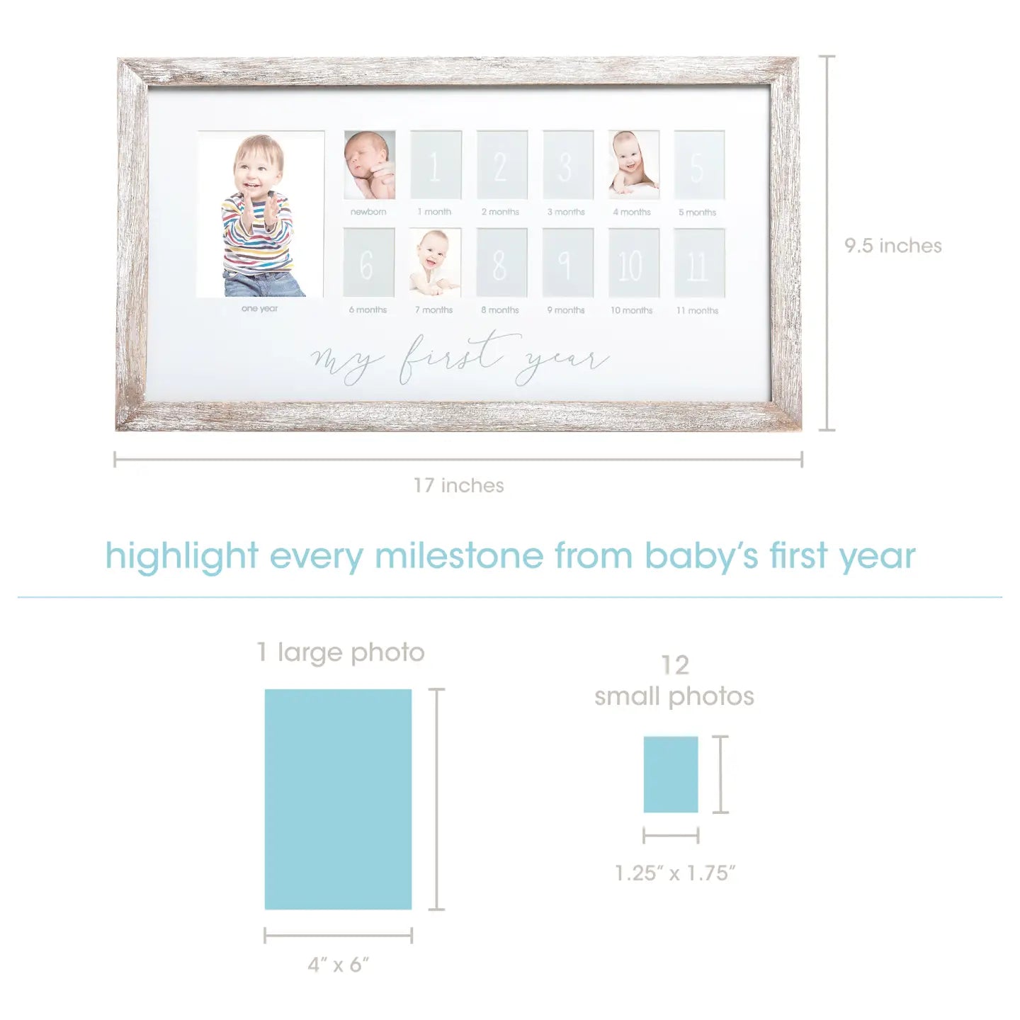 Baby's First Year Rectangle Frame