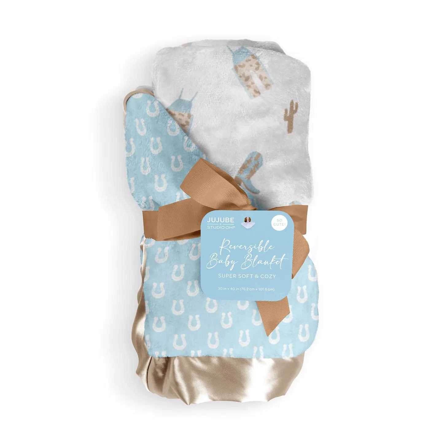 Howdy Reversible Baby Blanket