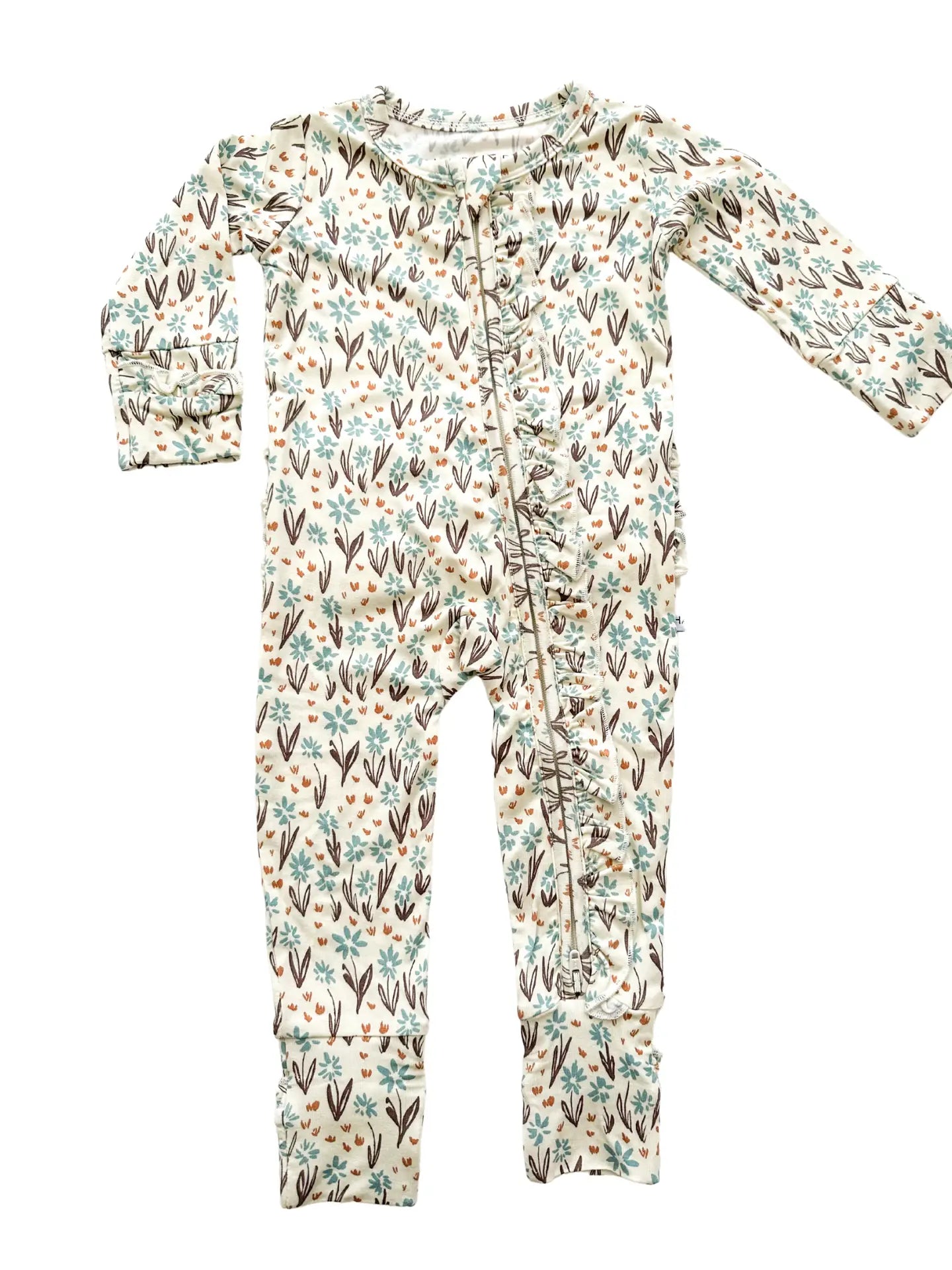 La La Floral Ruffle Sleeper