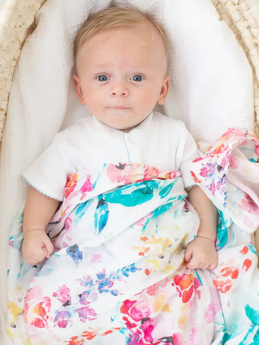 Floral Cotton Swaddle