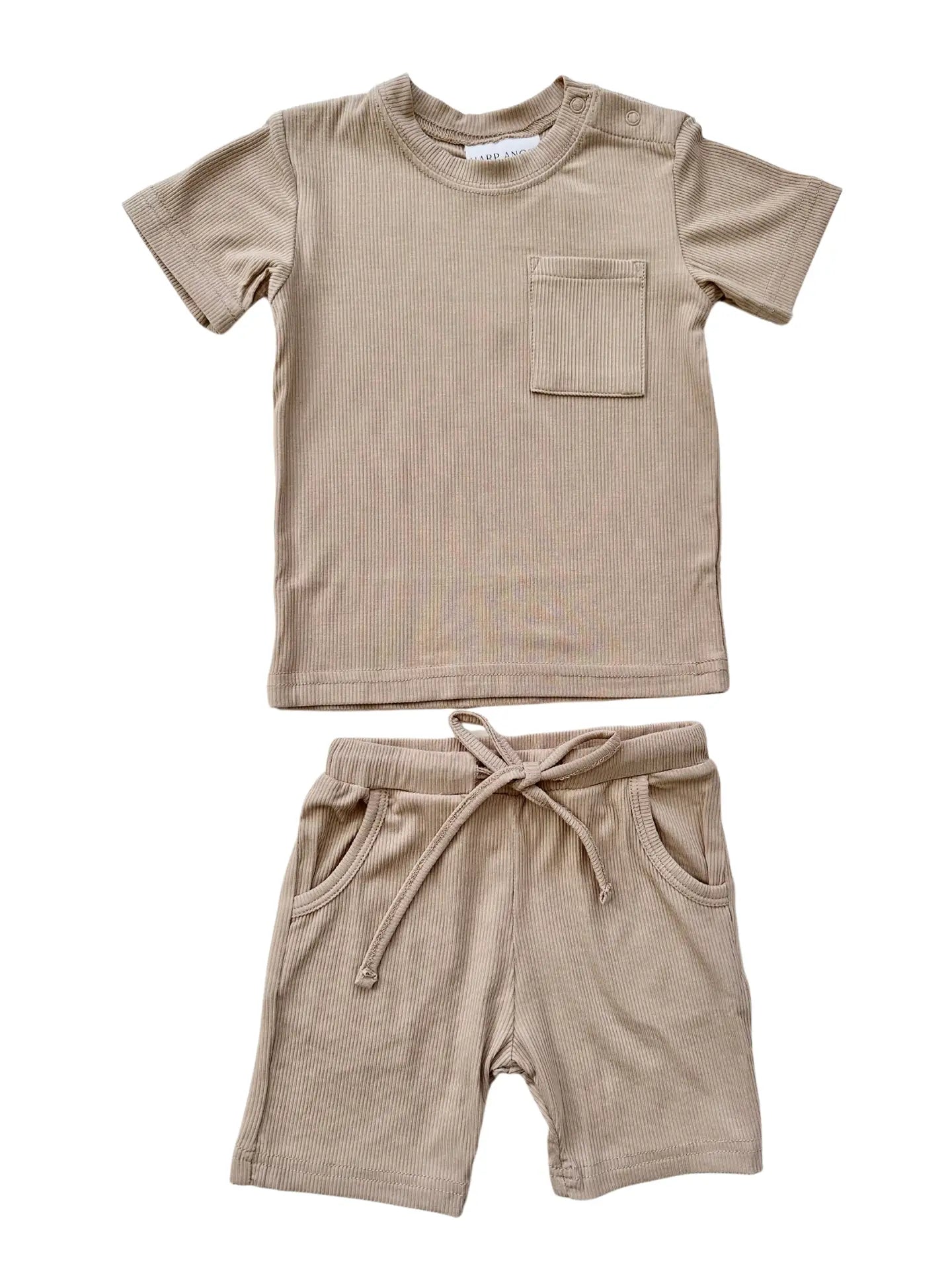 Two-Piece Ribbed Short Set