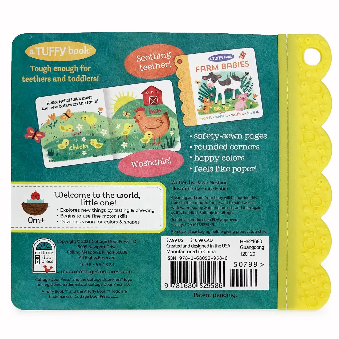 Farm Babies Tuffy Teether Book