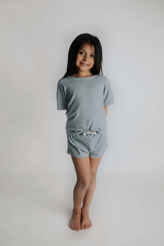 Waffle Shorts Set