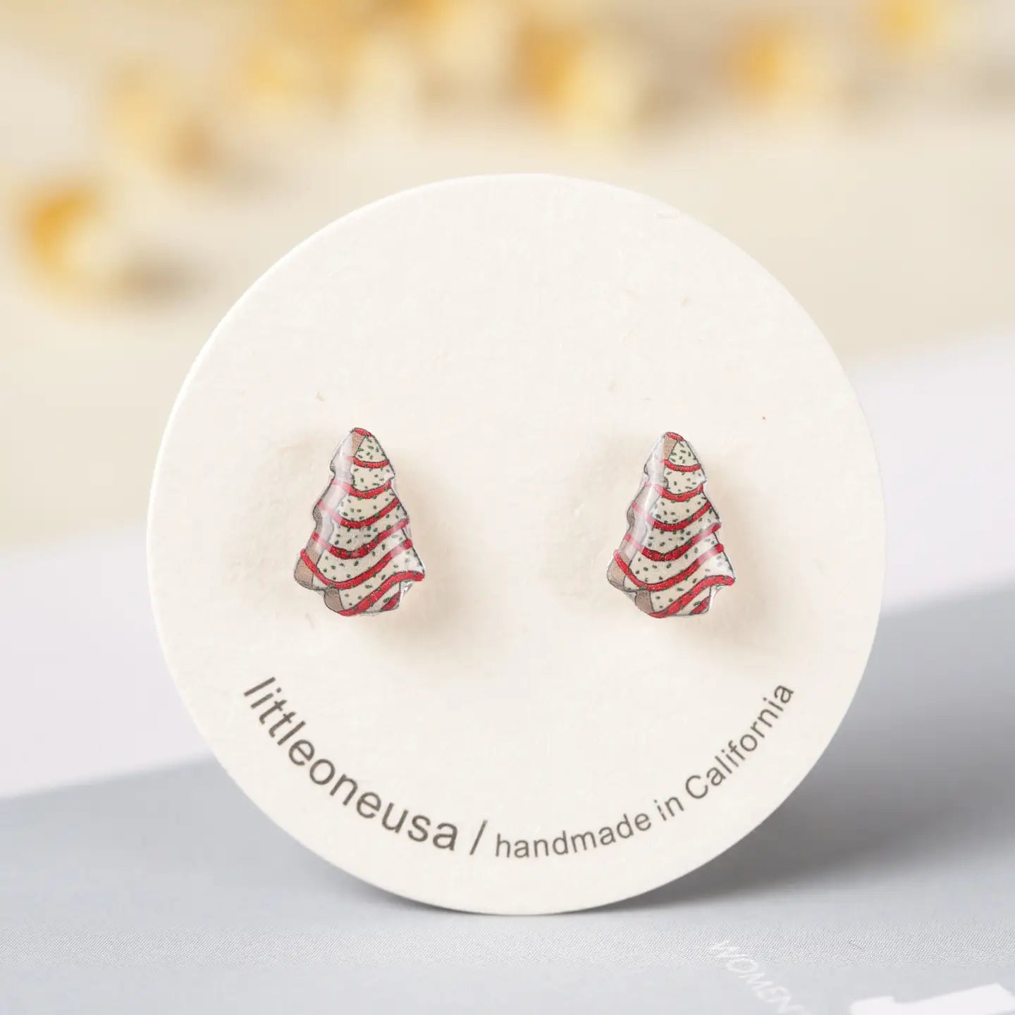 Christmas Tree Cookie Earrings