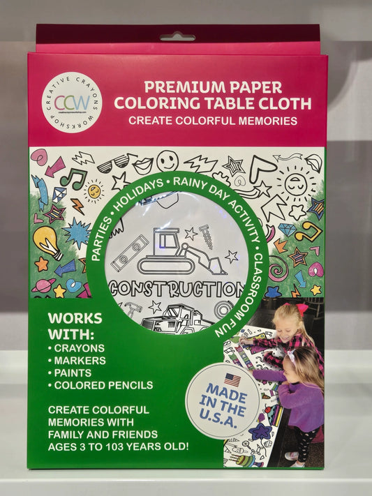 Construction Coloring Tablecloth