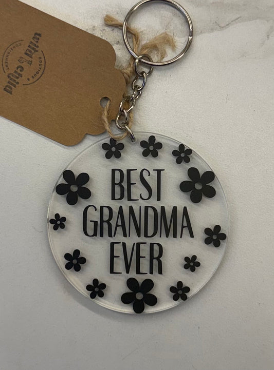 Best Grandma Ever Keychain
