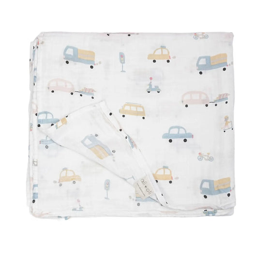 Bamboo Muslin Automobile Swaddle Blanket