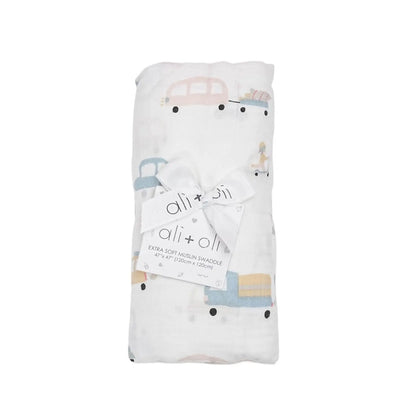 Bamboo Muslin Automobile Swaddle Blanket