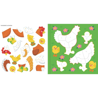 My First Color-By-Sticker Farm Animals Book