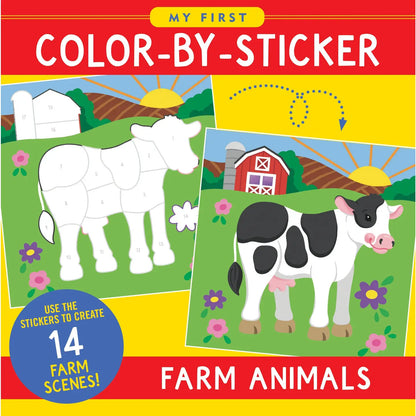 My First Color-By-Sticker Farm Animals Book