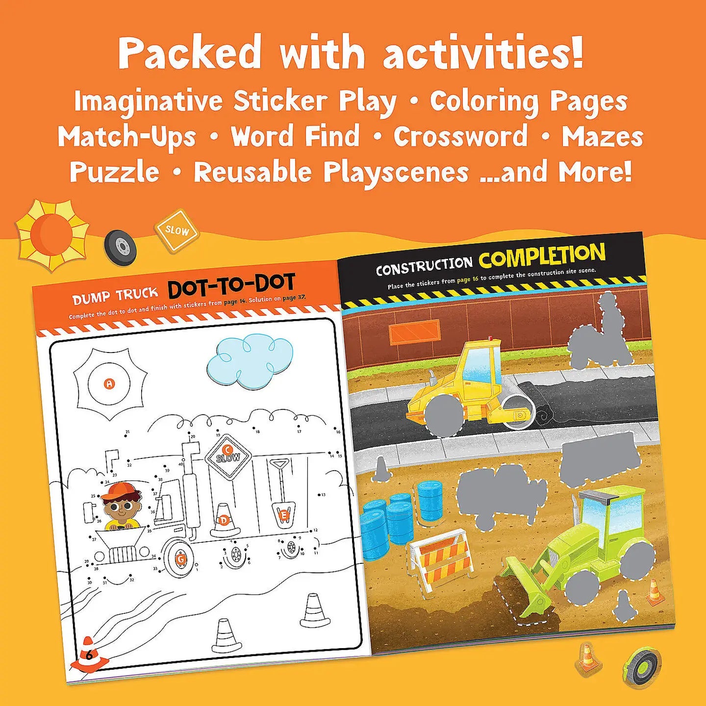 Construction Sticker Activity Book