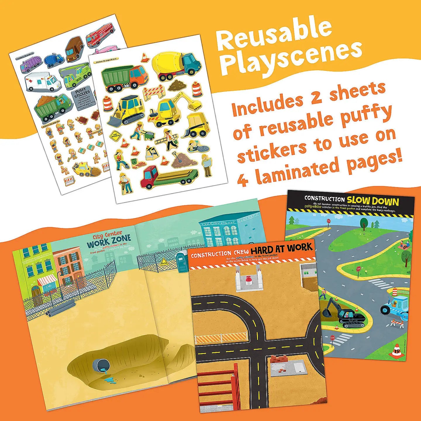 Construction Sticker Activity Book