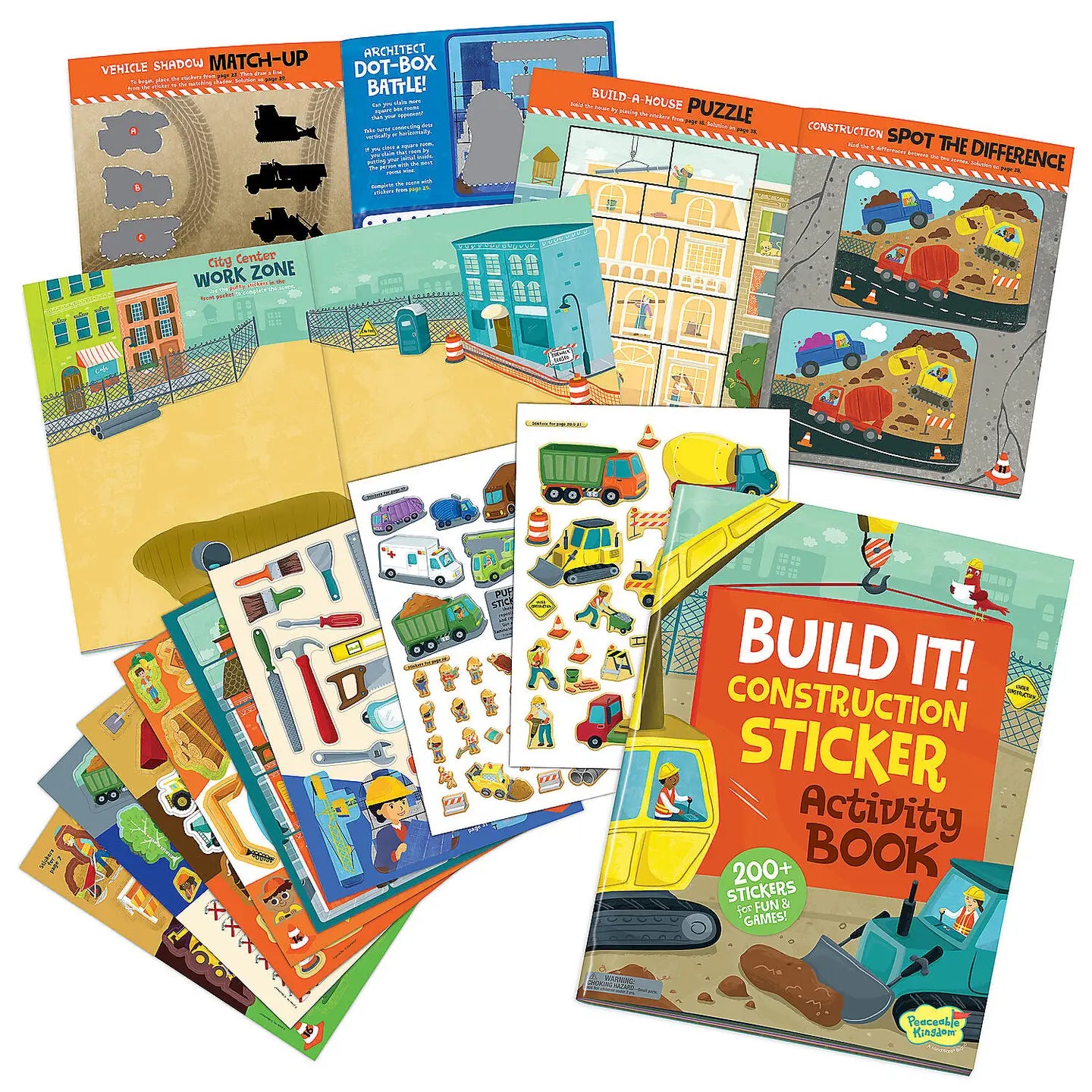 Construction Sticker Activity Book