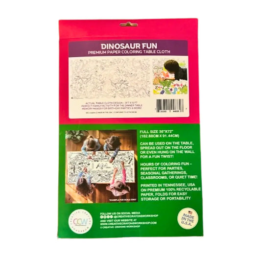 Dinosaur Coloring Tablecloth