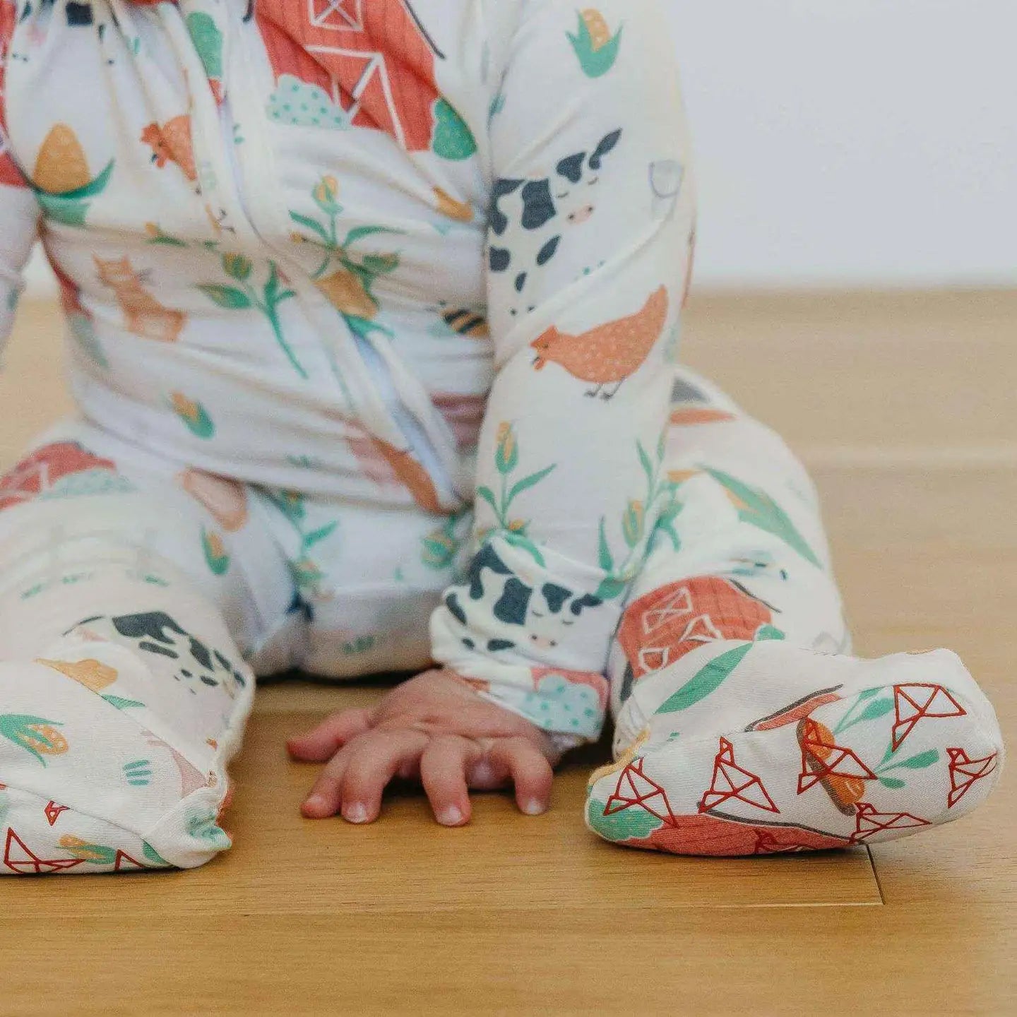 Copper Pearl Farmstead Zip Up Footie