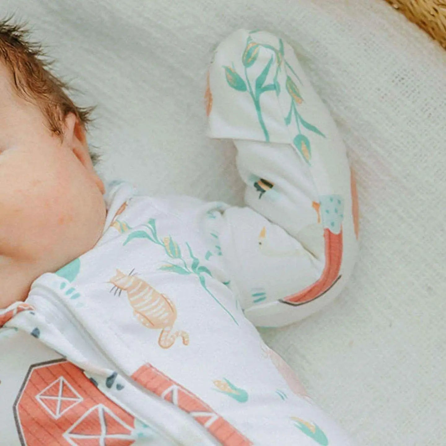 Copper Pearl Farmstead Zip Up Footie