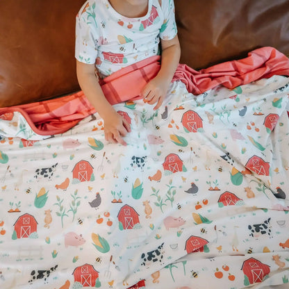 Copper Pearl Farmstead Three Layer Quilt