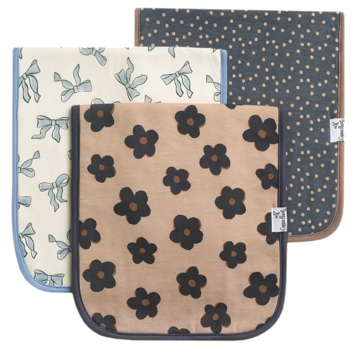 Copper Pearl Gemma Premium Burp Cloths