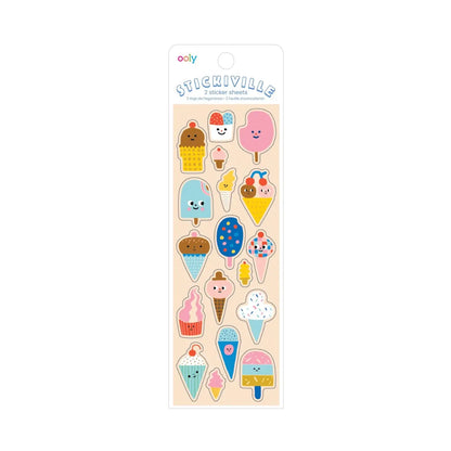 Ice Cream Sparkly Stickers