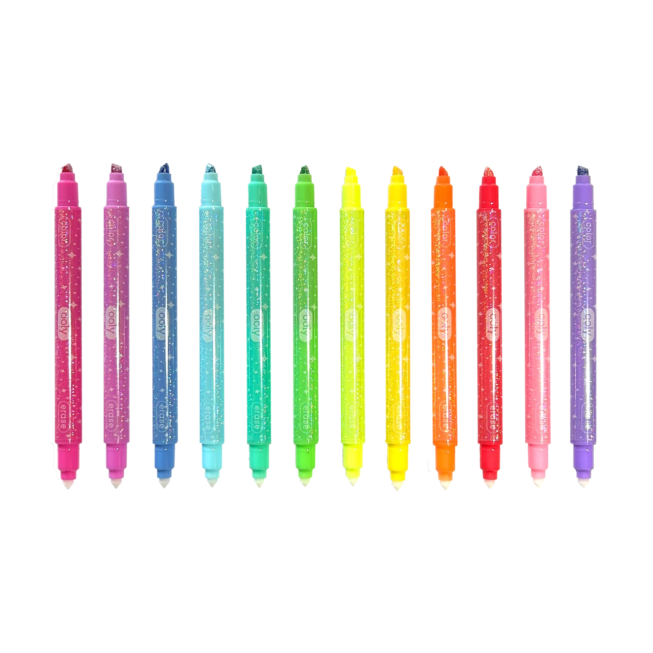 Glittery Erasable Markers