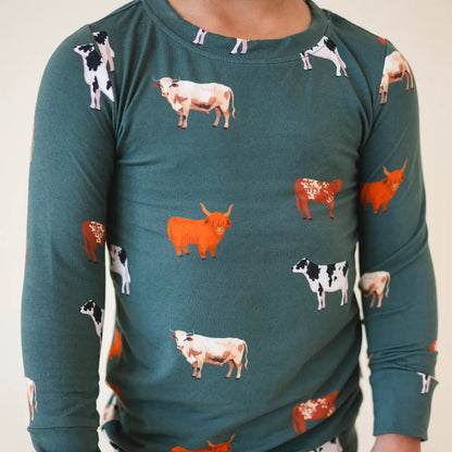Green Cow Two Piece