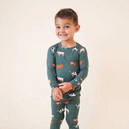 Green Cow Two Piece