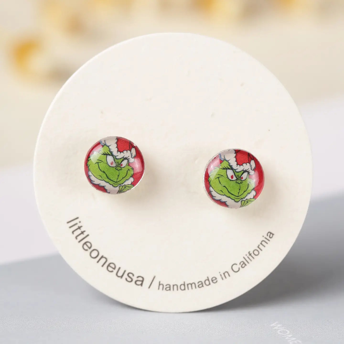Grinch Christmas Earrings