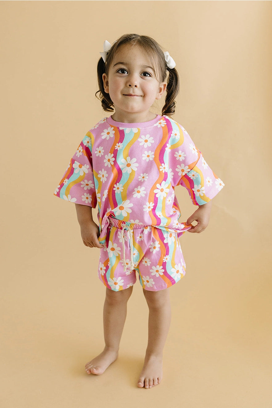 Groovy Daisy Shorts Set