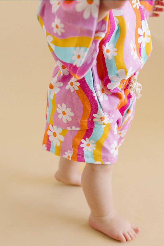 Groovy Daisy Shorts Set