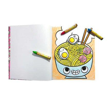 Color-in' Book: Happy Snacks