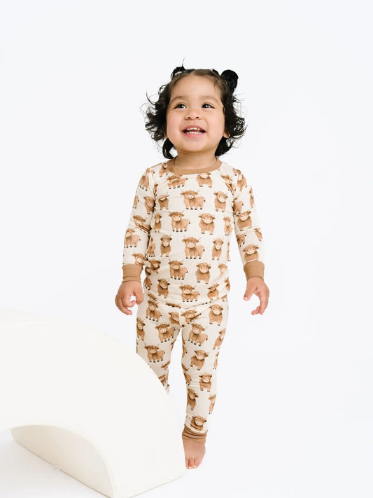 Mini Highland Two Piece Pajama Set