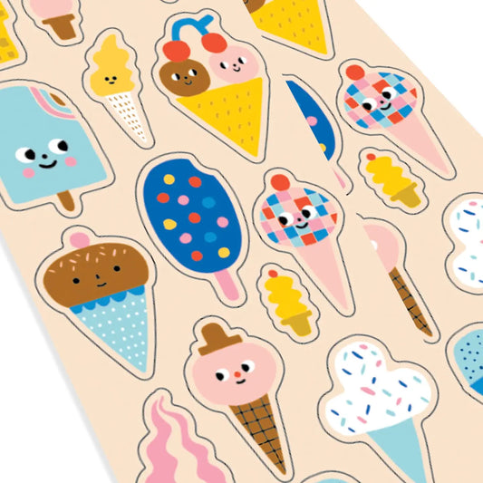 Ice Cream Sparkly Stickers