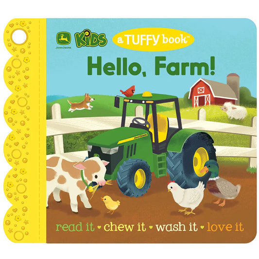 John Deere Hello, Farm! Tuffy Teether Book