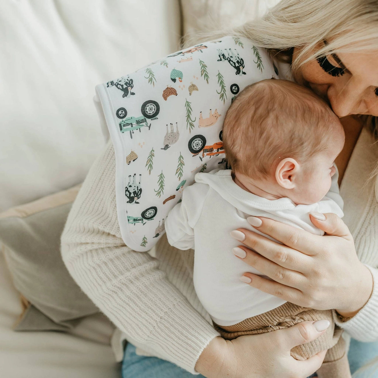 Copper Pearl Jo Premium Burp Cloths