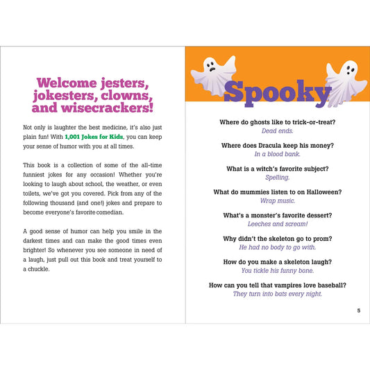 1001 Jokes for Kids Book