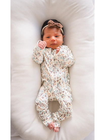 La La Floral Ruffle Sleeper