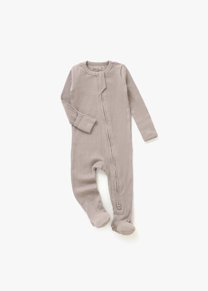 Mila & Co. Ribbed Footie