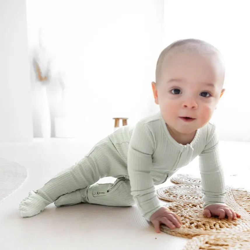 Mila & Co. Ribbed Footie