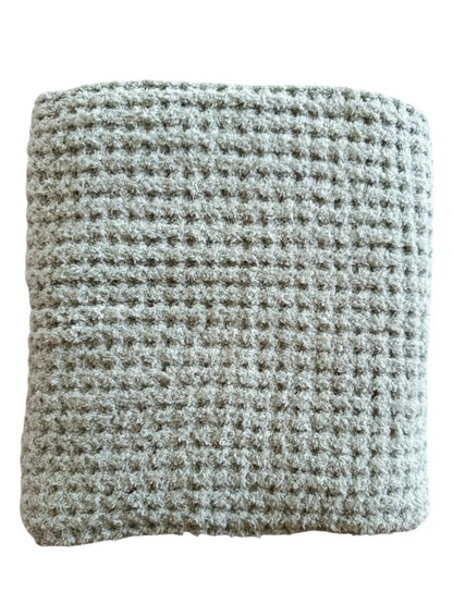 Mist Green Waffle Blanket