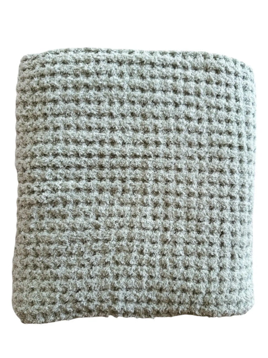 Mist Green Waffle Blanket