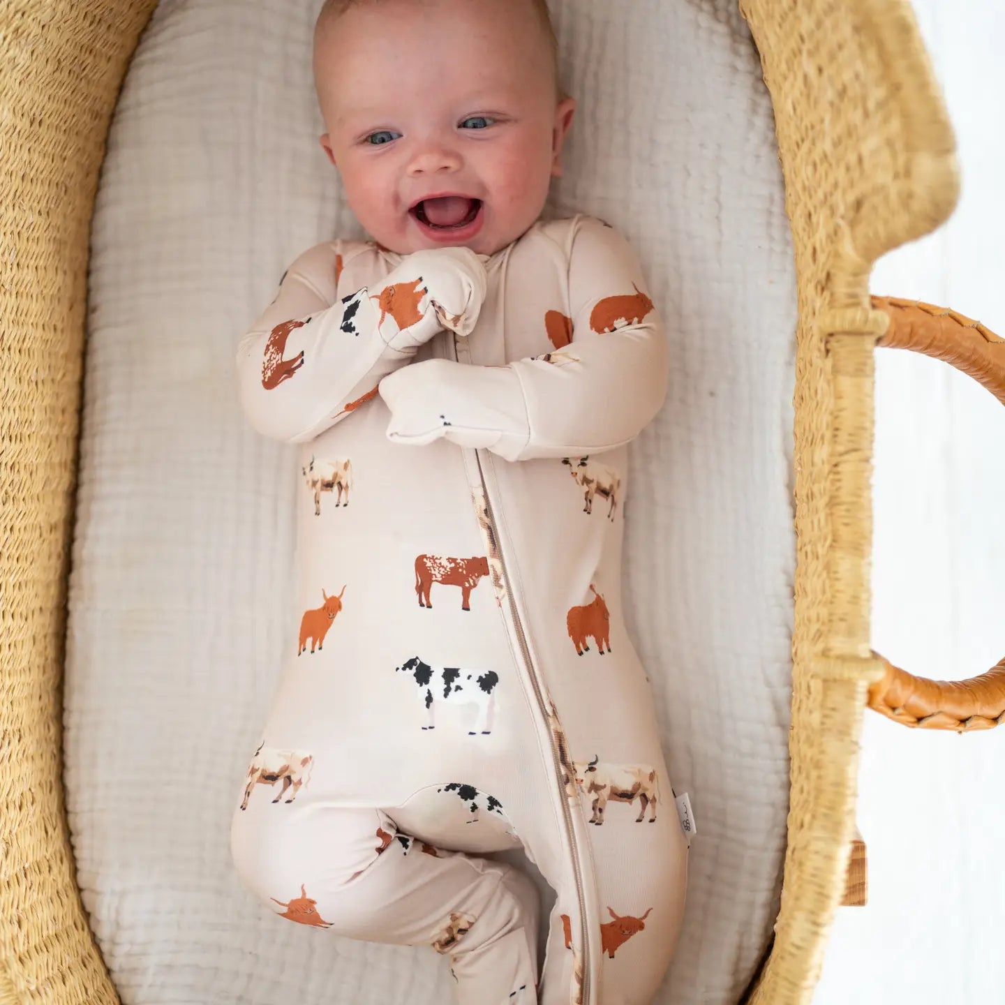 Oatmeal Cow Sleeper