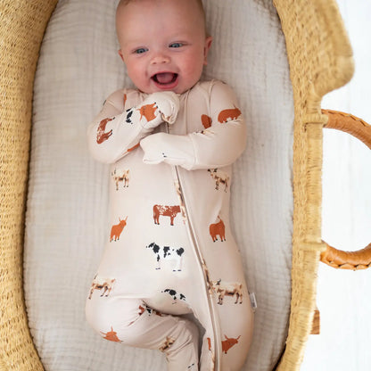 Oatmeal Cow Sleeper