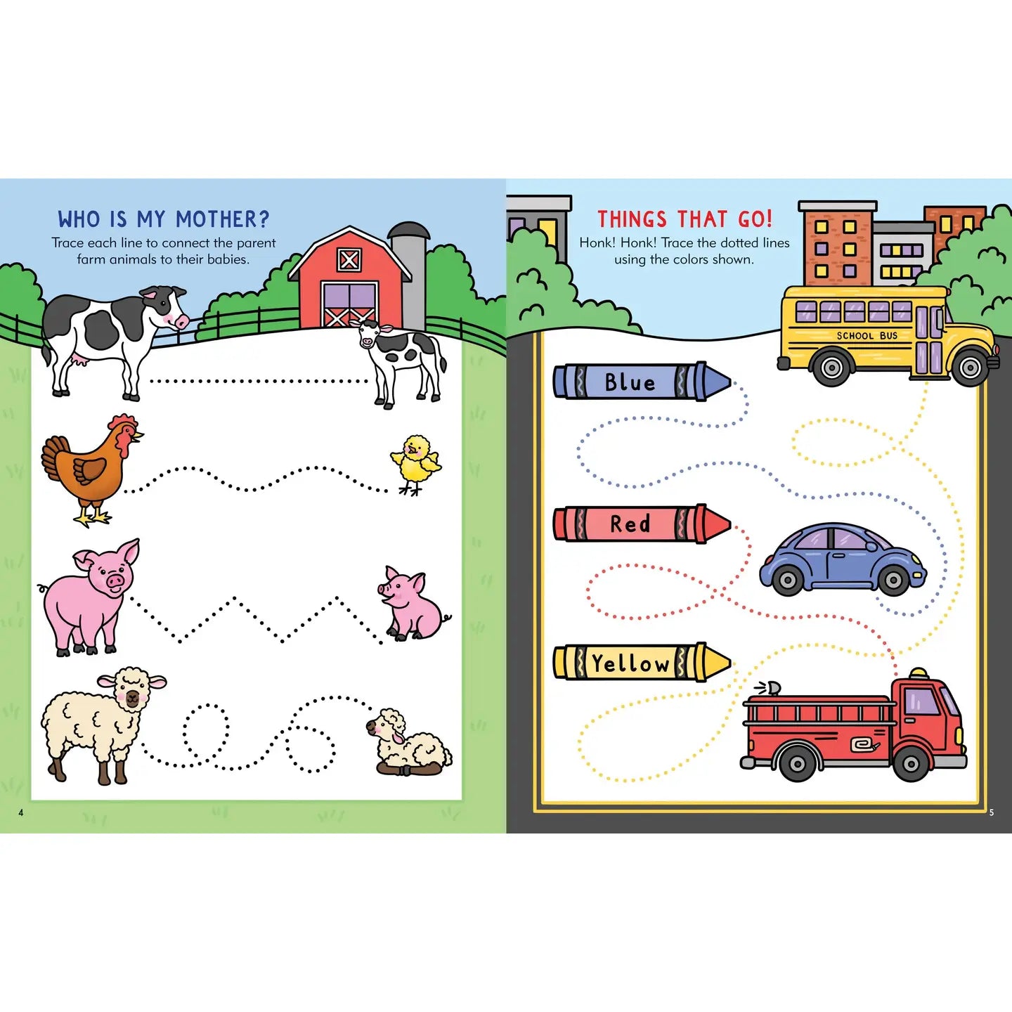 ABC 123 Preschool Activity Book