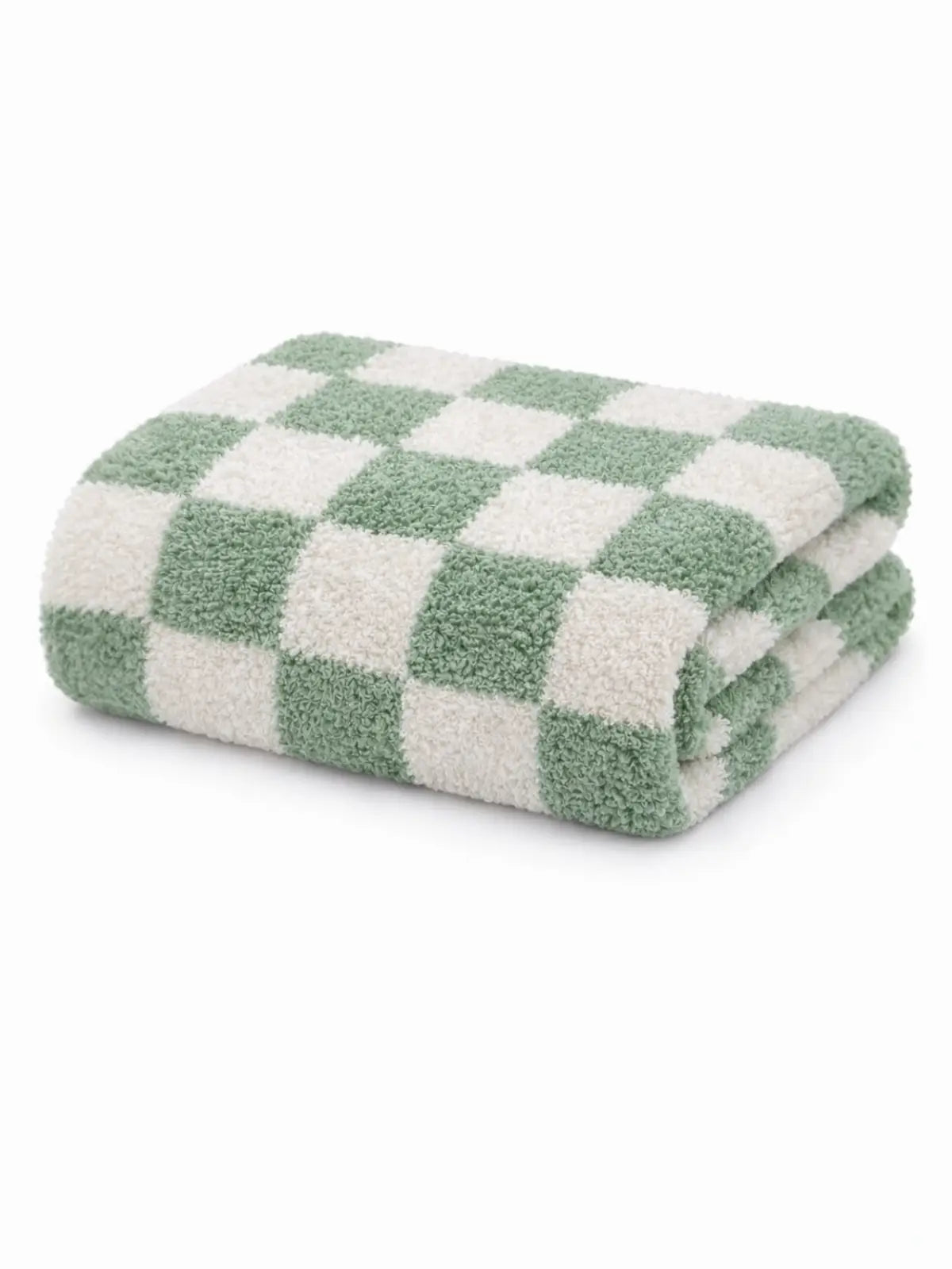 Sage Checkered Blanket