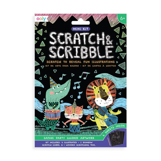 Scratch & Scribble: Mini Kit Safari Party