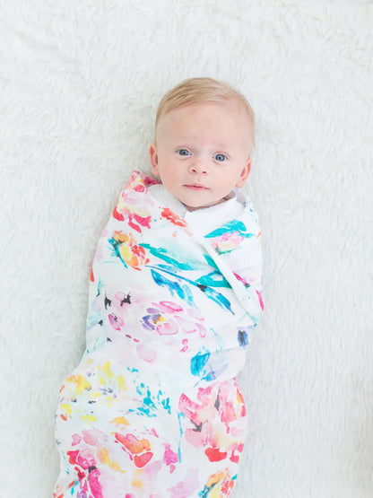 Floral Cotton Swaddle