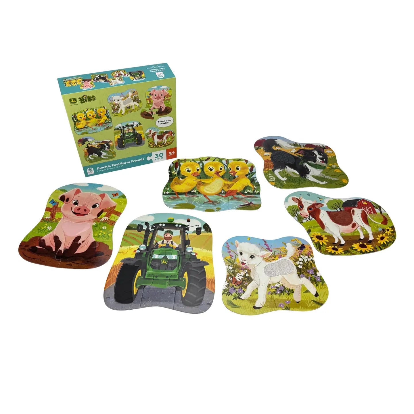 John Deere Farm Friends Touch & Feel Puzzles