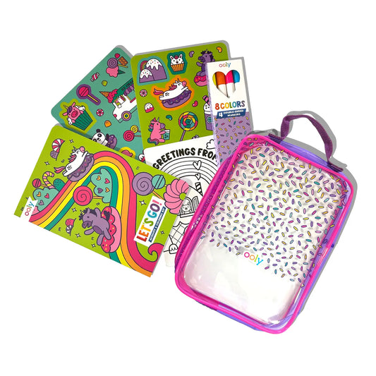 On-The-Go Activity & Coloring Kit: Unicorn Candy Town